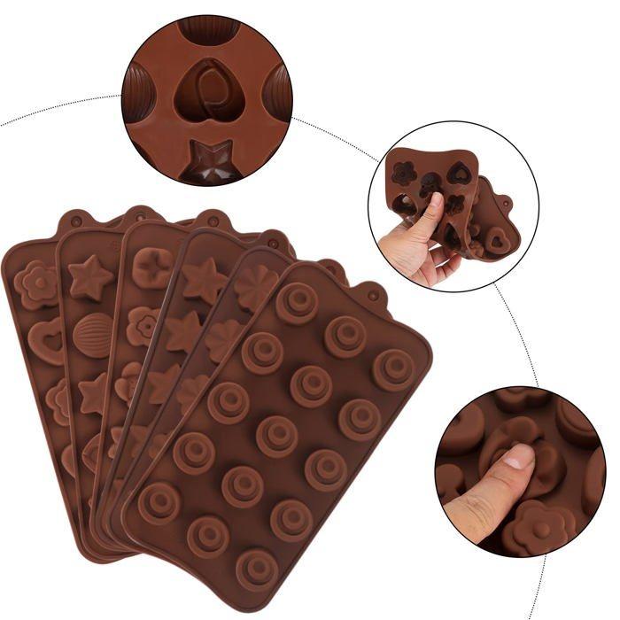 Moule À Gâteau - Yiphomn - Silicone De Qualité Supérieure - Flexible - Antiadhésif - 6 Formes Différentes