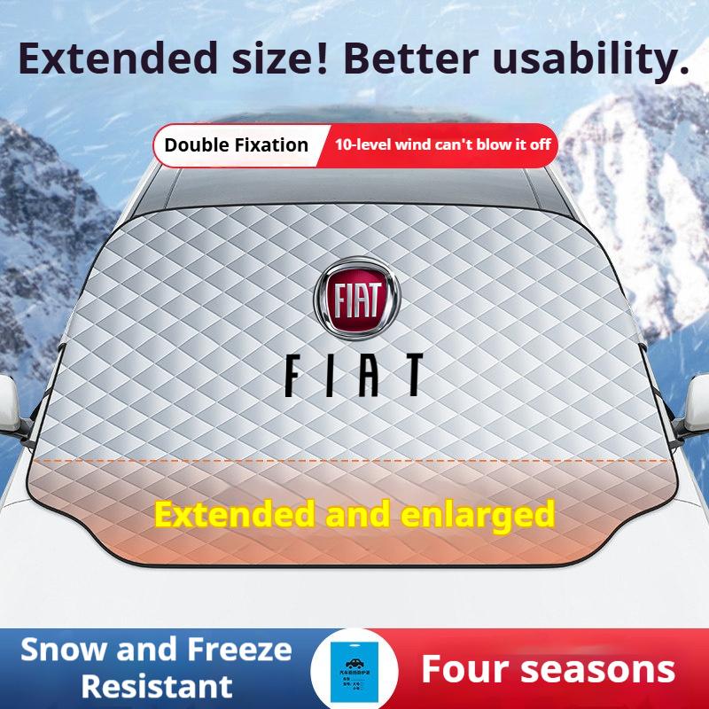 Housse d'hiver pour voiture Protection Neige Soleil pour Fiat 500 Abarth Panda 500e Tipo Cronos Argo Ducato Panda 500L Accessoires Outils de Voiture