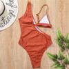Women's Swimsuit Solid Color Cutout One Piece Sexy Bikini Brazilian Beachwear