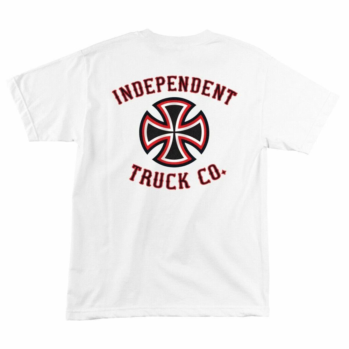 Independent Trucks PENNANT Skateboard T Shirt WHITE M