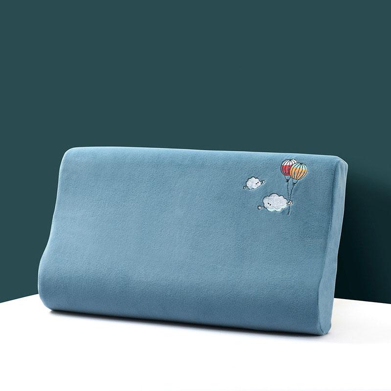 Latexový zimní termo povlak na polštář Baby sametově praný dětský polštář na polštář Memory Povlak na polštář vyšívaný jednobarevný plyšový polštář