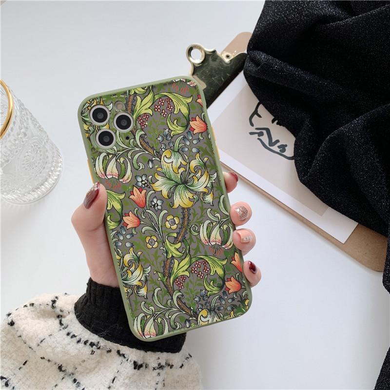 Flower Plant Phone Case for iphone 16 11 12 13 14 15 Pro Max for iphone X XS MAX XR 7 8 Plus Back Shockproof Cover Funda Shell