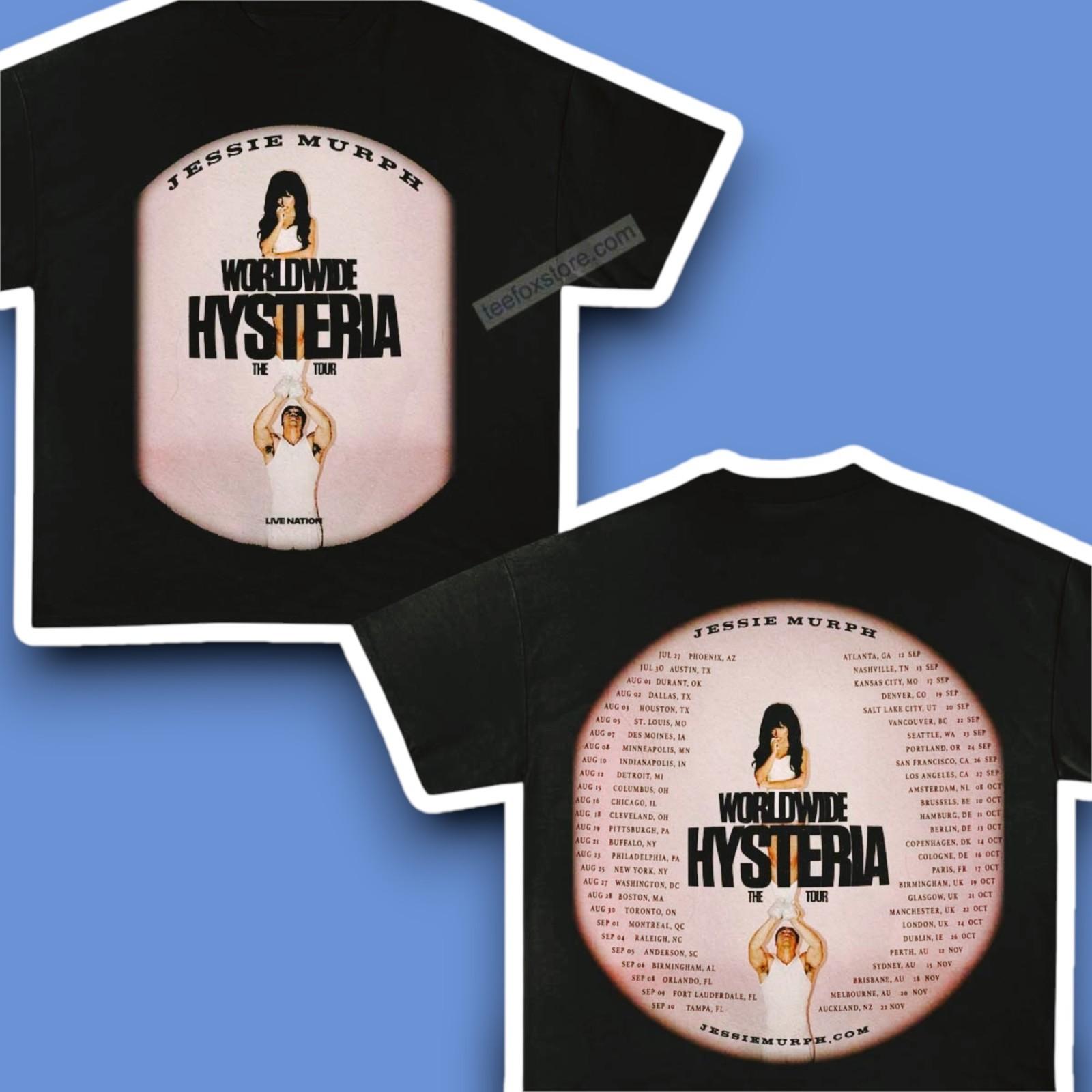 Jessie Murph Worldwide Hysteria The Tour 2026 Shirt All Size S-5XL S