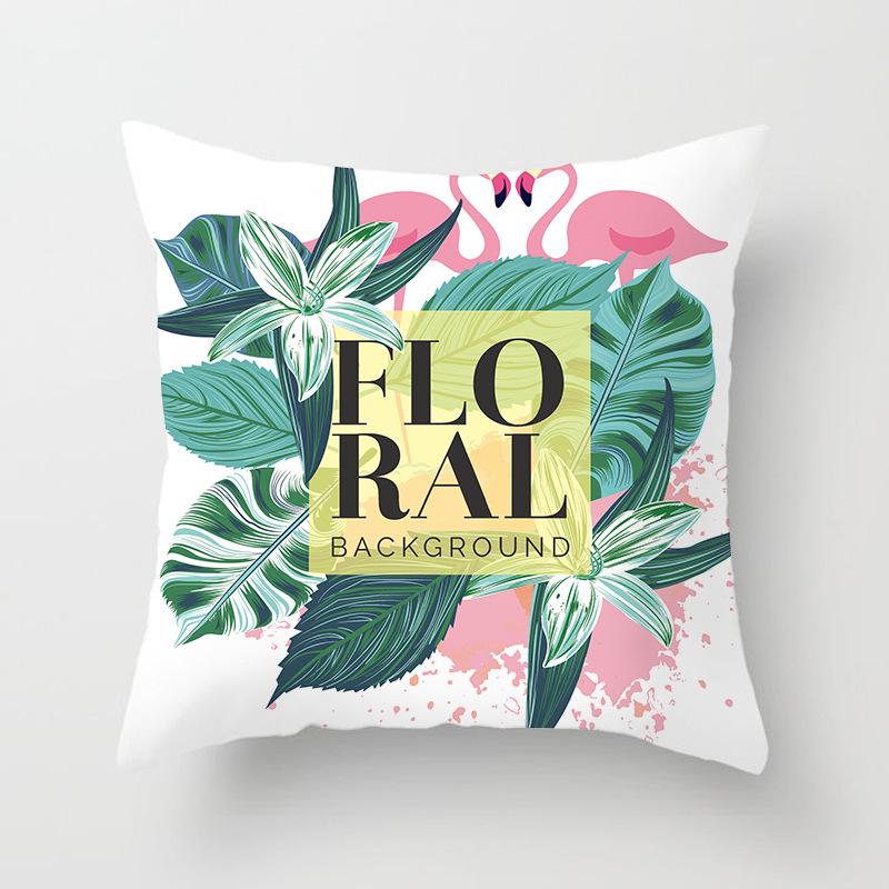 Ins Home Cartoon Plant Digital Printing Car Pillow Cushion