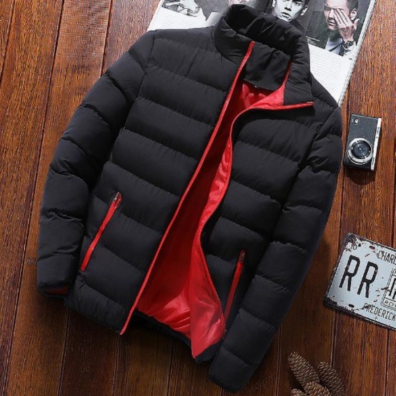 Slim Fit Stand Collar Short Thick Casual Winter Cotton Padded Coat For Young Students