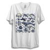 90s Vintage Ocean Animals T Shirt – Retro Sea Life Graphic Tee Whale Dolphin Top