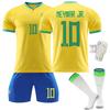 Brazil No. 10 Neymar 20 Vinicius 9 Charlison 18 Jesus Soccer Suit Fans Home