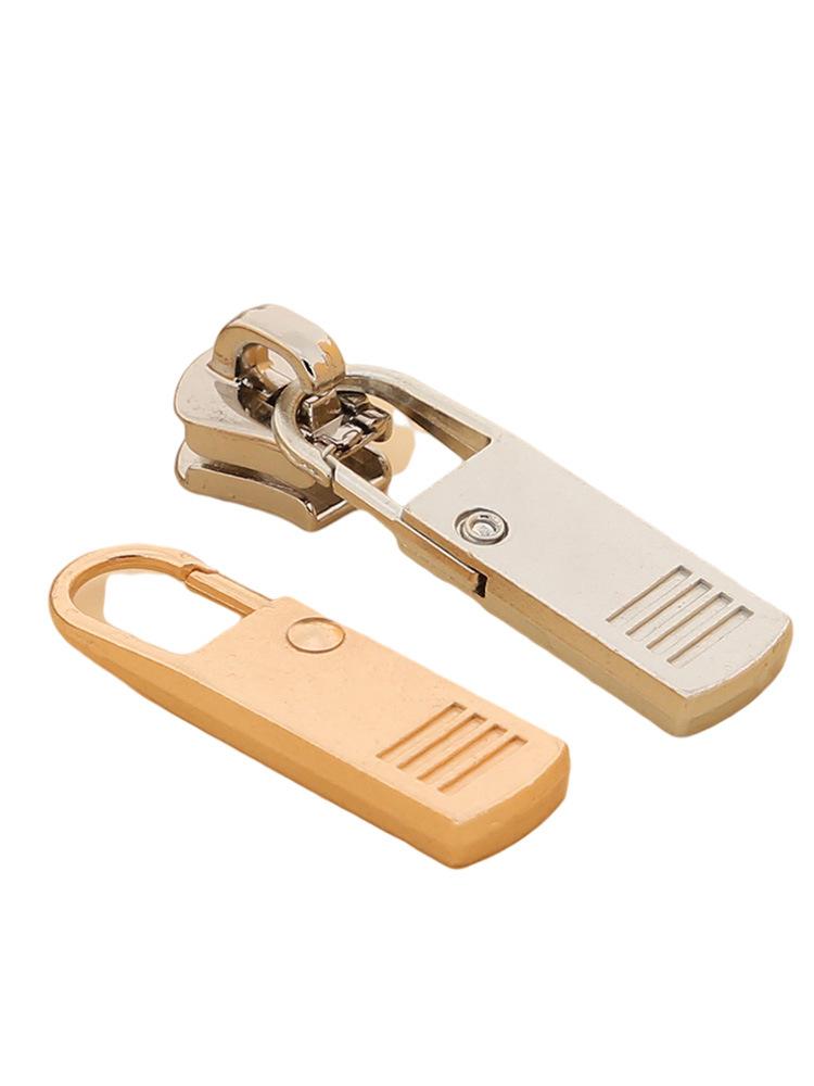 5pcs Removable Lock Head Accessories, Clothes, Bags, Repair, Universal Zipper Head, Drop Down Jacket, Universal Zipper Buckle, Small