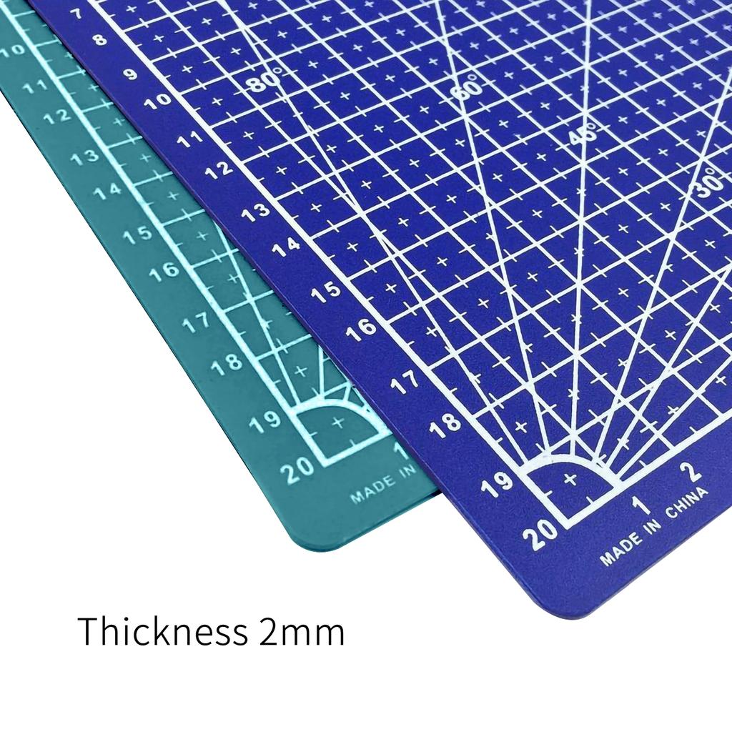 A4 Cutting Mat Single Sided Cutting Board Cut Pad DIY Tool with Clear Grid Lines Angles for Scrapbooking Art and Craft
