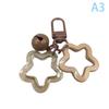 1 Stücke Fünfzackigen Stern Glocke Anhänger Schlüsselanhänger Candy Farbe Tasche Schlüsselring Schmuck Für Frauen Mädchen Auto Hängen Schmuckstück Schlüssel halter