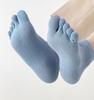 Short Five Finger Socks For Men Spring Summer Thin Sweat-absorbing Ankle Socks Sports Running Split Toe Socks Cotton 5 toe Socks