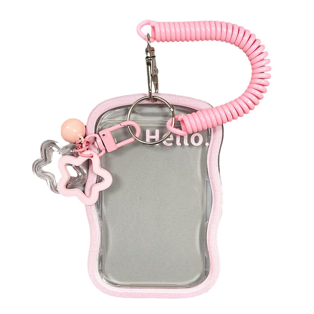 Silikon Fotokartenhalter Kpop Fotokartenhalter mit Schlüsselanhänger Ausweishalter Anhänger Schlüsselanhänger Studentenausweishüllen