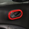 Fits for Smart Fortwo 2016-2021 Interior Door Handle Bowl Trim Frame Red ABS