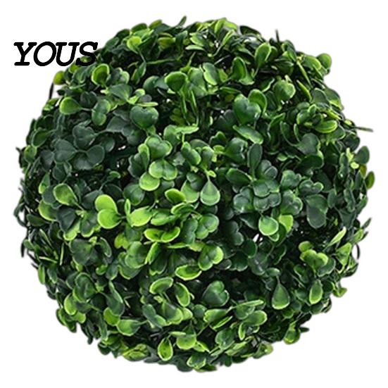 Fake Boxwood Spheres Artificial Plant Topiary Balls, Faux Topiaries Spheres, Weatherproof Greenery Grass Balls for Patio Garden Wedding Home