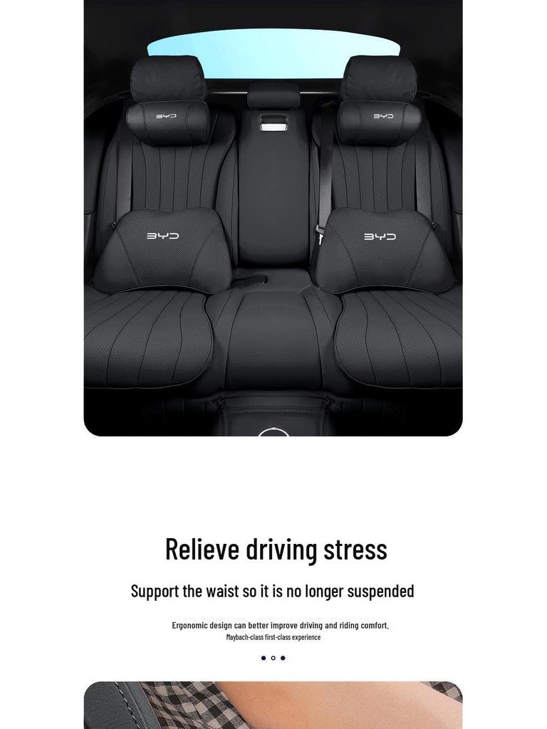 BYD E2 Lumbar Support Headrest & Memory Foam Neck Pillow E9 Cushion