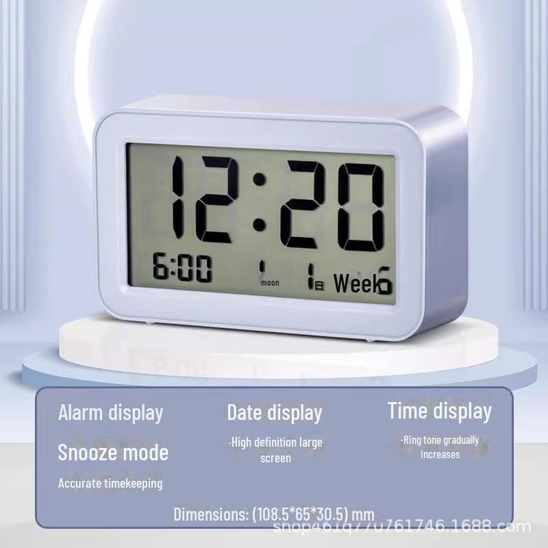 Smart Multi-Function Alarm Clock for Students and Kids: Strong Wake-Up Electronic Timepiece