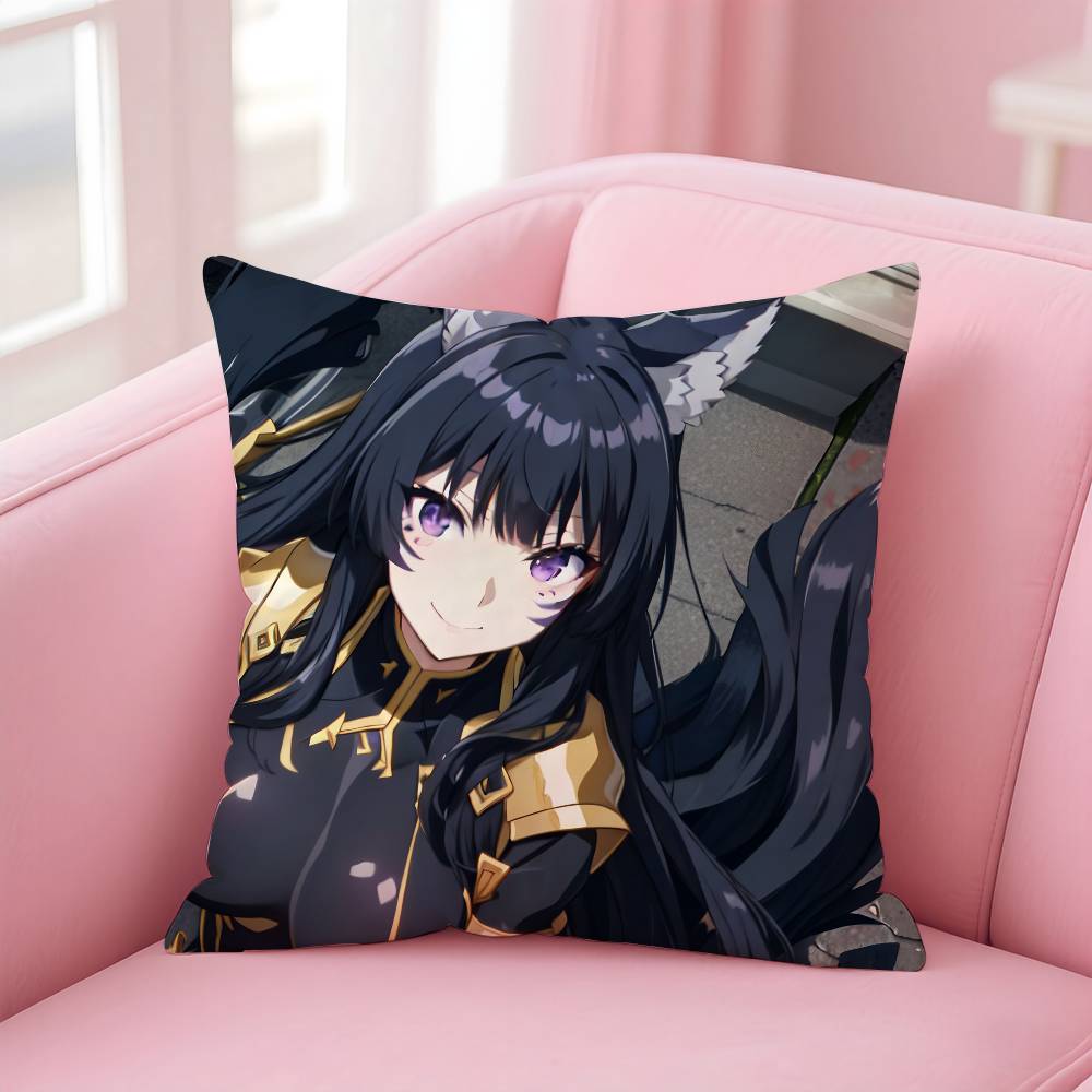 The E-Eminence In S-Shadow Delta Alpha Pillow Case Anti-dustmite Pillow Invisible Zipper Silky Short Plush Sofa Cushion Cover