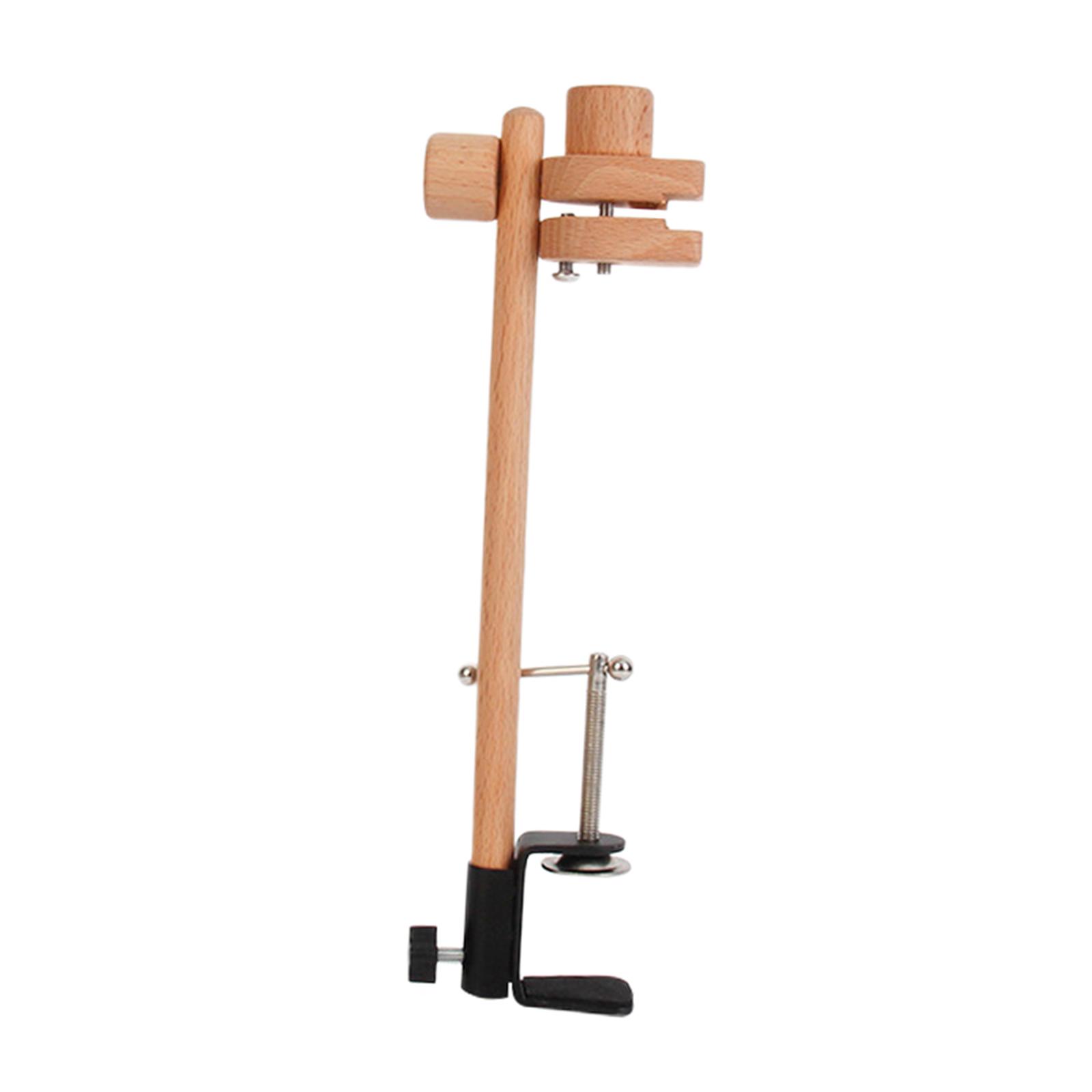 

Natural Beech Embroidery Lap clip and clamp Embroidery Hoop Wooden Rack for Projects Supplies Tapestry