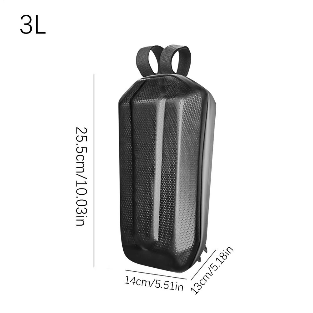 

3L Front Handlebar Bag Waterproof Storage Pouch for Electric Scooter, Phone Keys Wallet, Easy Access E-Scooter Accessory чорний