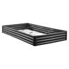 Metal Raised Garden Bed, 2.4 X 1.2 X 0.3 M Outdoor Galvalume Planter Garden Box, Open Bottom Design, Large Planter Raised Bed for Growing Vegetables,