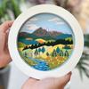 Handmade Cross Stitch Set Hand-stitched Embroidery Set Nature Scenery Embroidery Kit  Beginner