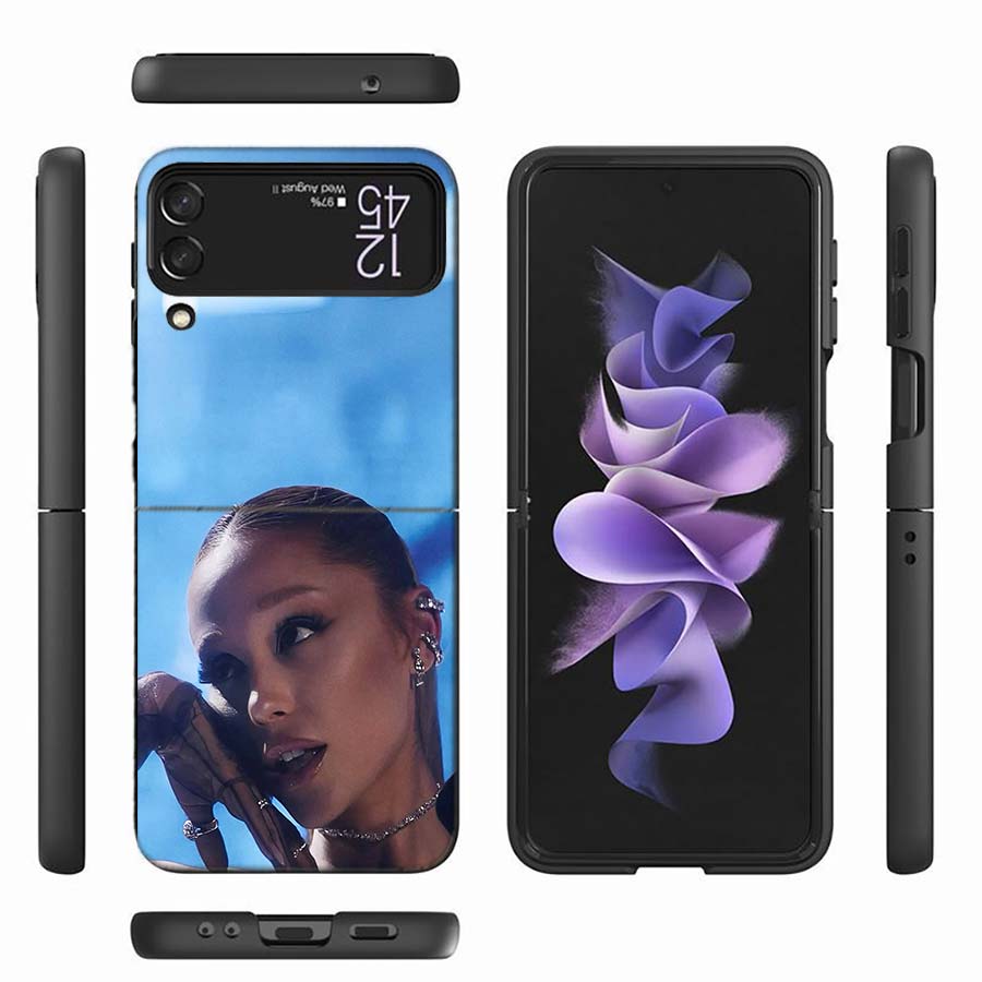 Ariana Grande Phone Case For Samsung Z Flip 6 7 5G Z Flip 5 Galaxy Z Flip 3 4 5G ZFlip Shockproof Hard Cover TPU PC Coque Capa S