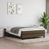 Exclusive House - Slatted Bed Base with Mattress Dark Brown 140x190 Cm