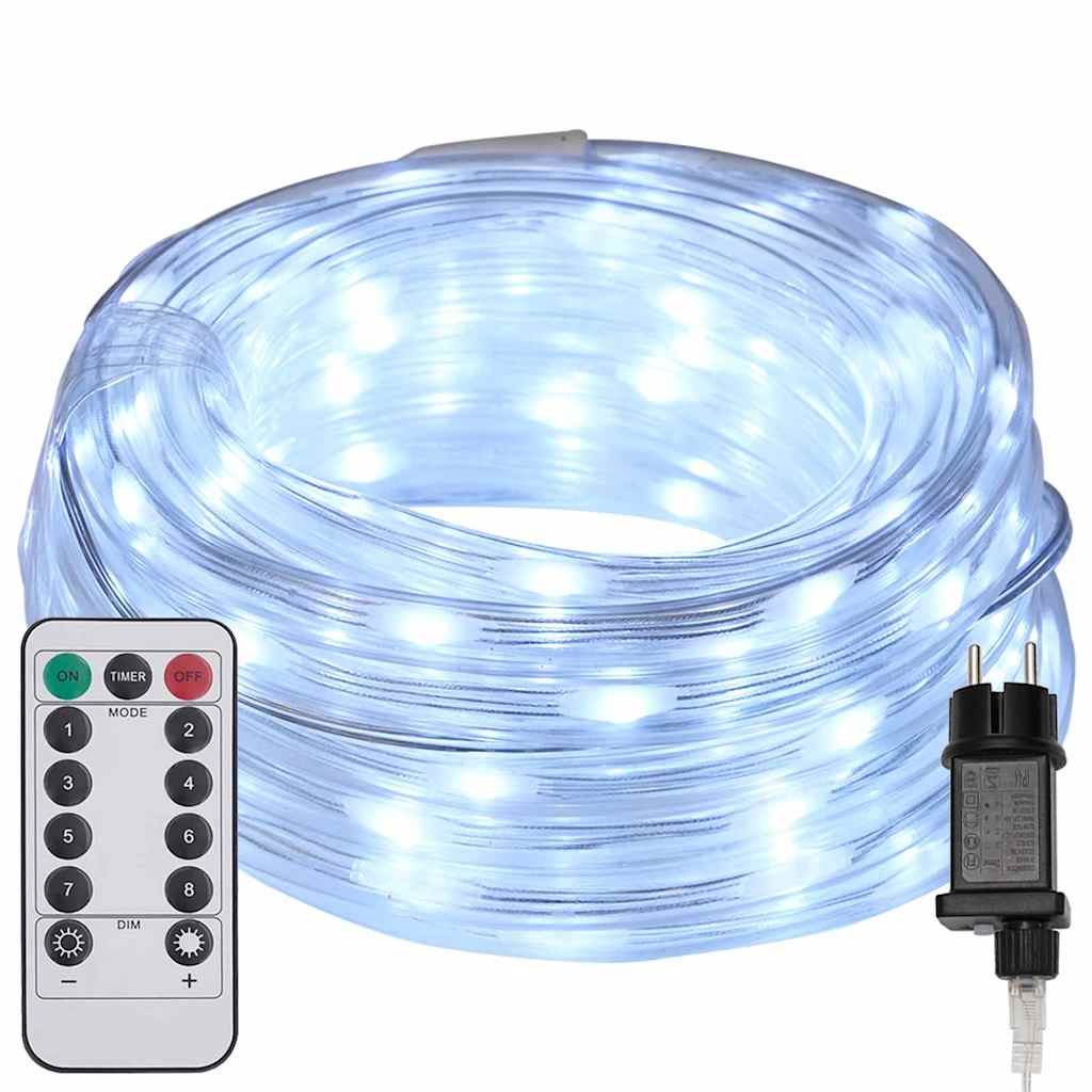 120 LED Rope Light Cool White 5 M PVC