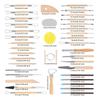 School Projects Pottery Sculpting Tools Set-57PCS For Clay Carving, Art Crafts