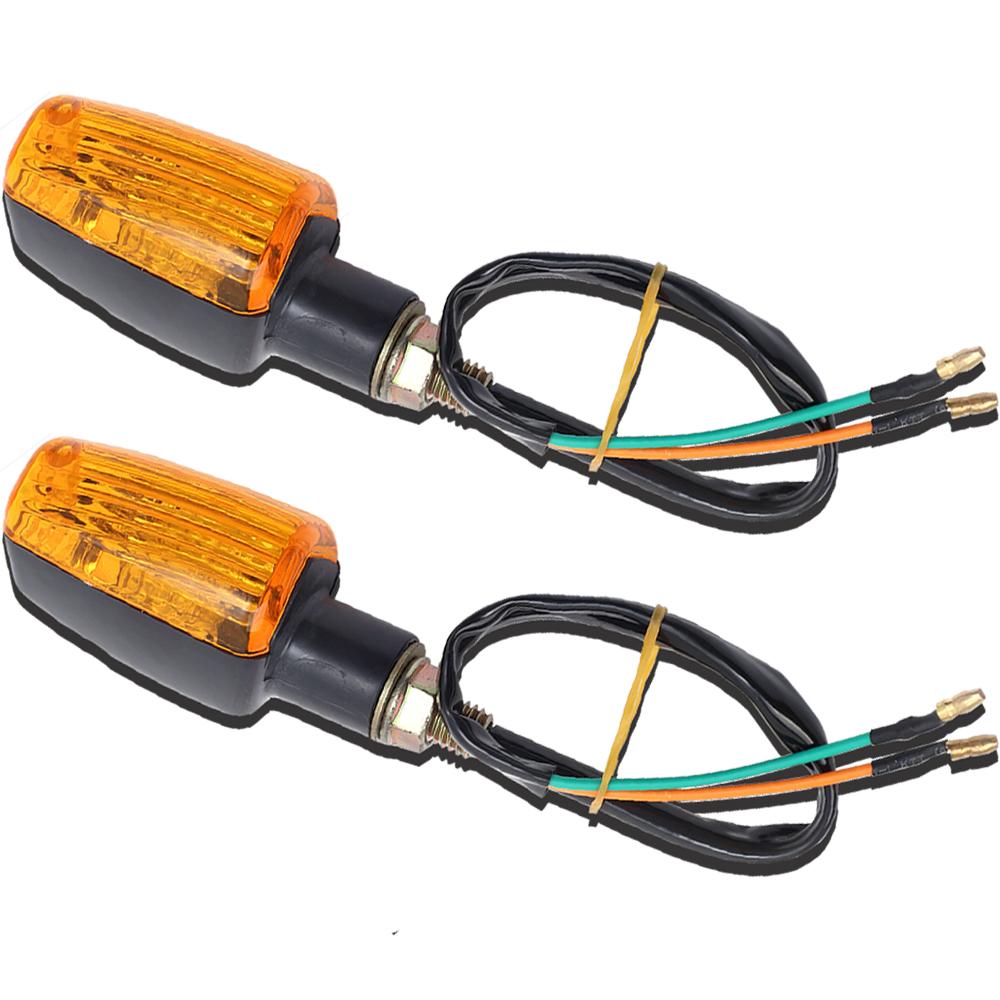 DC 12V Motorcycle Turn Signal Light Motorcycle Replacement Accessories Amber Blinker Indicator Light for 10mm Motorcycle Screw