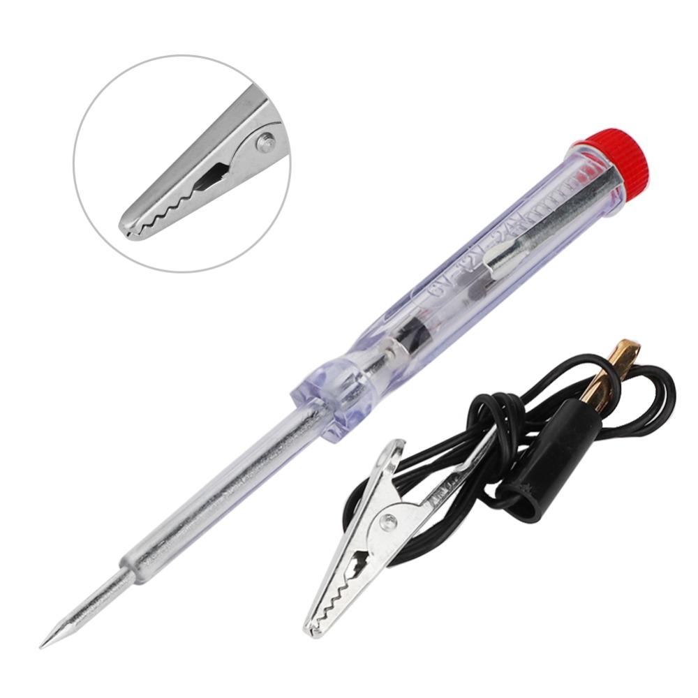 Transparent Housing Voltage Test Lamp ABS Circuit Tester Pen  Auto Electrical Repair