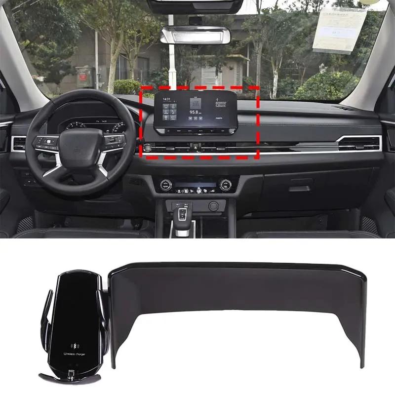For Mitsubishi Outlander -2024 ABS black car styling car center screen mobile phone holder car interior accessories