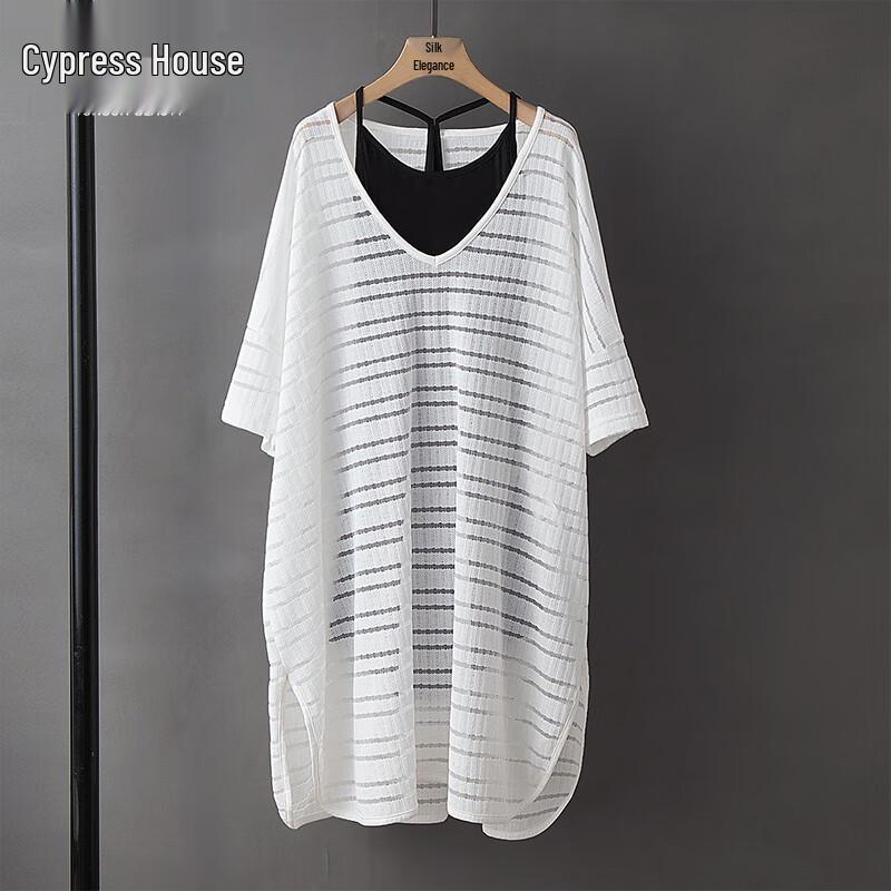 Women s Summer V-Neck Two-Piece Dress Set L