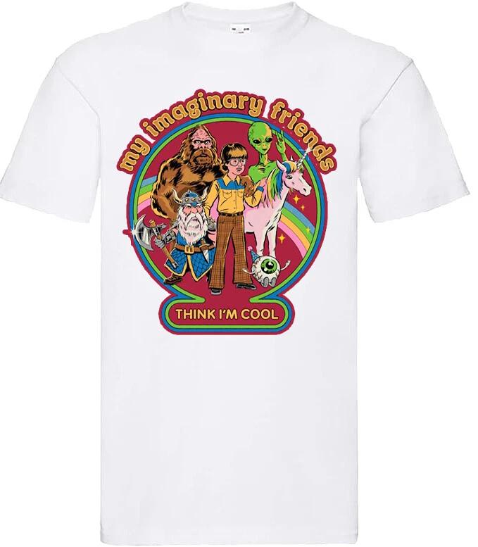 

film movie tv retro horror halloween birthday t shirt for imaginary friends fans XL