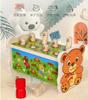 Wooden Ground Mouse Toy For Children Beneficial For Intelligence 1-3 Years Old And Multifunctional For Tapping Large Sizes