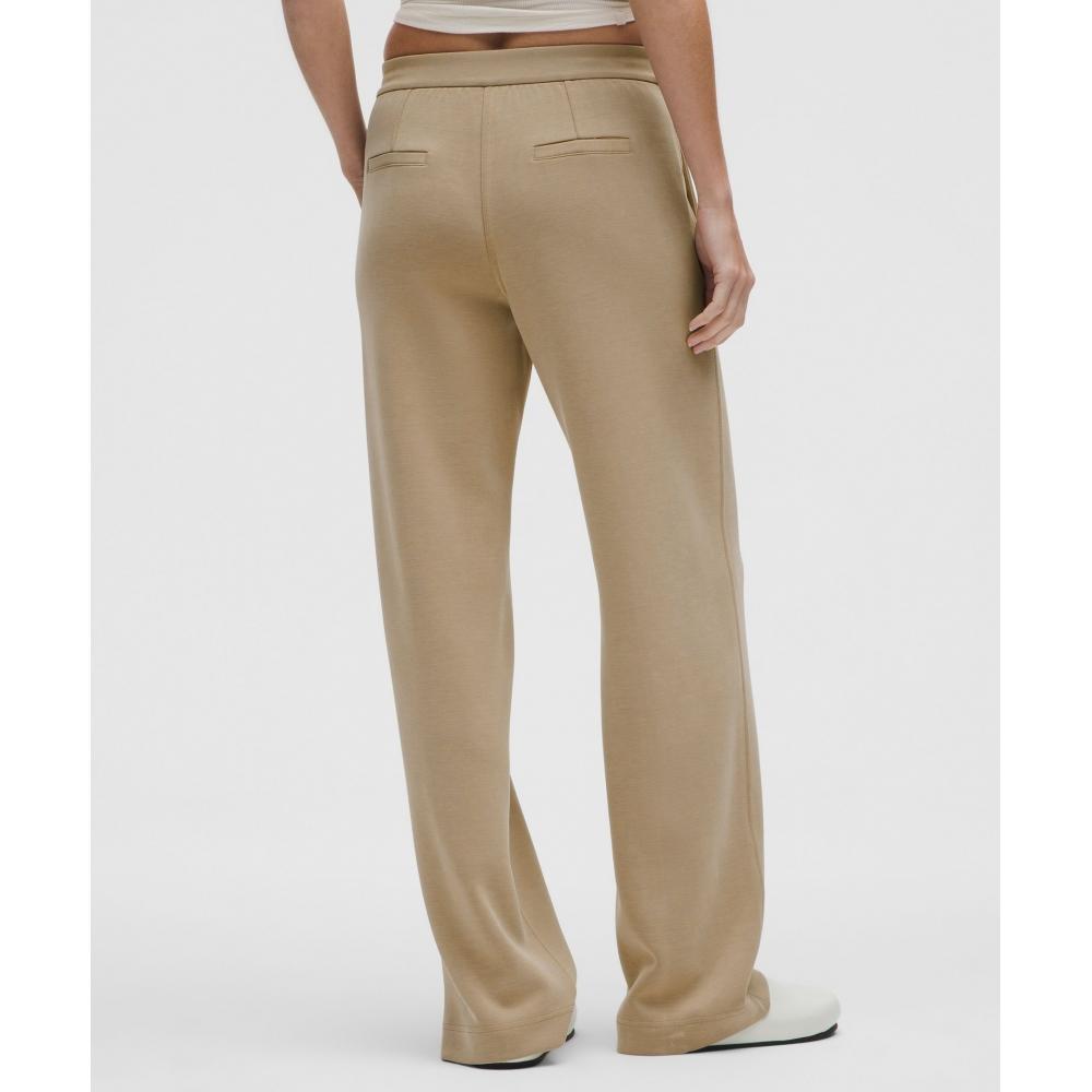 Lululemon Softstreme Pintuck Mid Rise Pant  Regular Sheer Oak