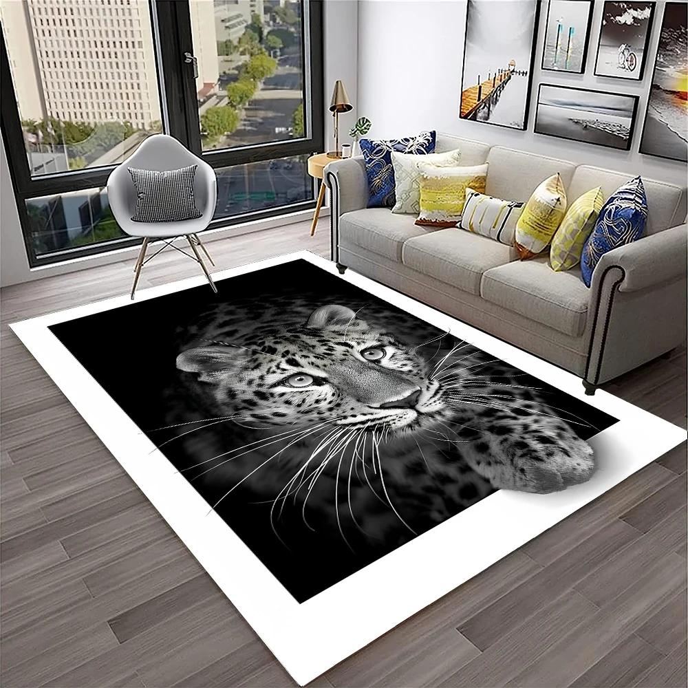 

Beast Animal Leopard Cheetah Cartoon Carpet Rug for Home Living Room Bedroom Sofa Doormat Decor,kids Area Rug Non-slip Floor Mat 40x60cm
