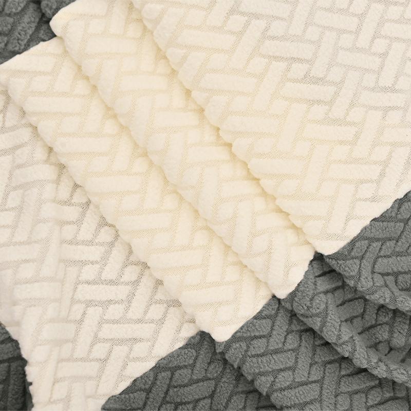 Universal Stretch Jacquard Chair Slipcover for High Armrest Dining Chairs Elastic Color Block Curved Back Home Decor
