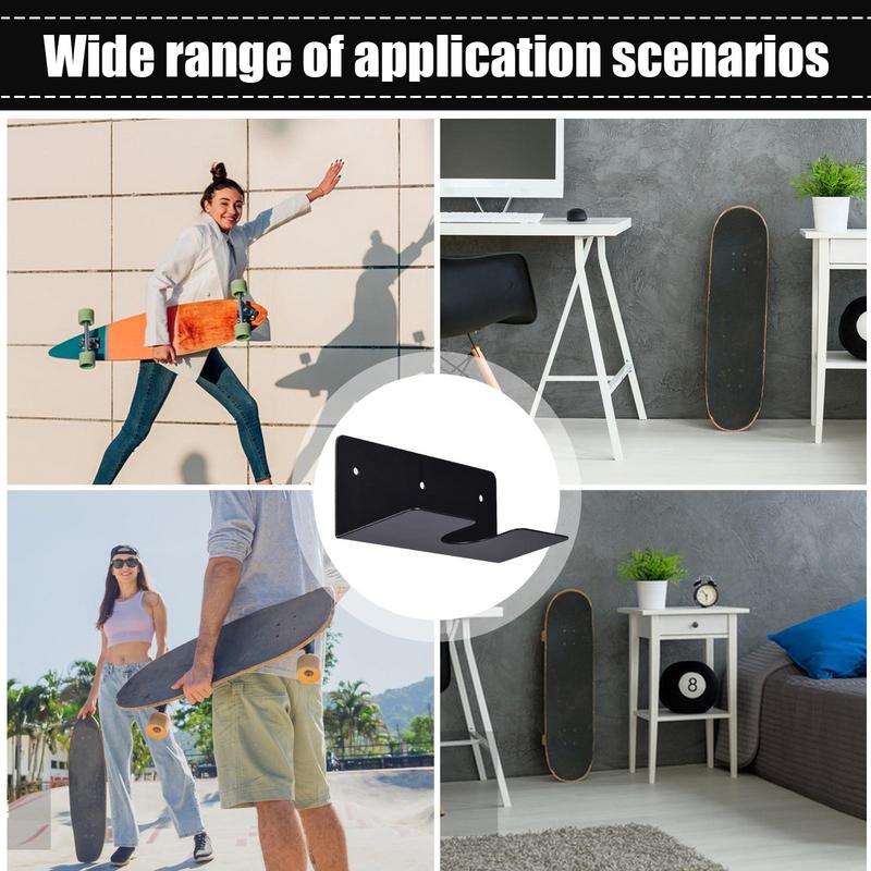 Wieszak na deskorolkę Przechowywanie Ścienny wieszak na deskorolkę Longboard Deck Cruiser Stojak z efektem pływania Stabilny Oszczędzający miejsce Deskorolka