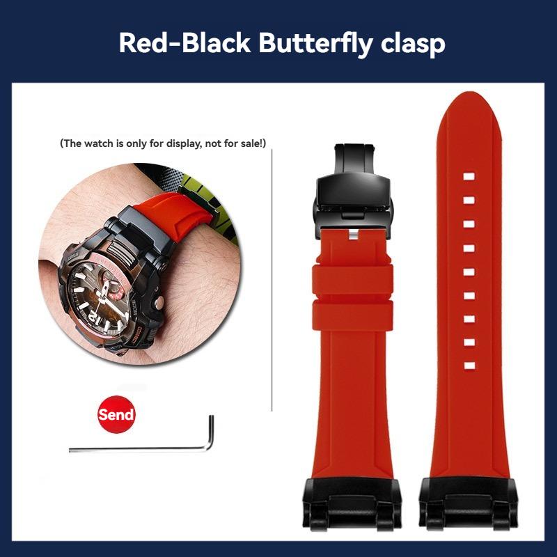 GR-B100 Silicone Watch band Men Outdoor Sports For Casio G-SHOCK 5536 GR-B100GB-1A GR-B100-1A4 Modified Watch Strap Bracelet
