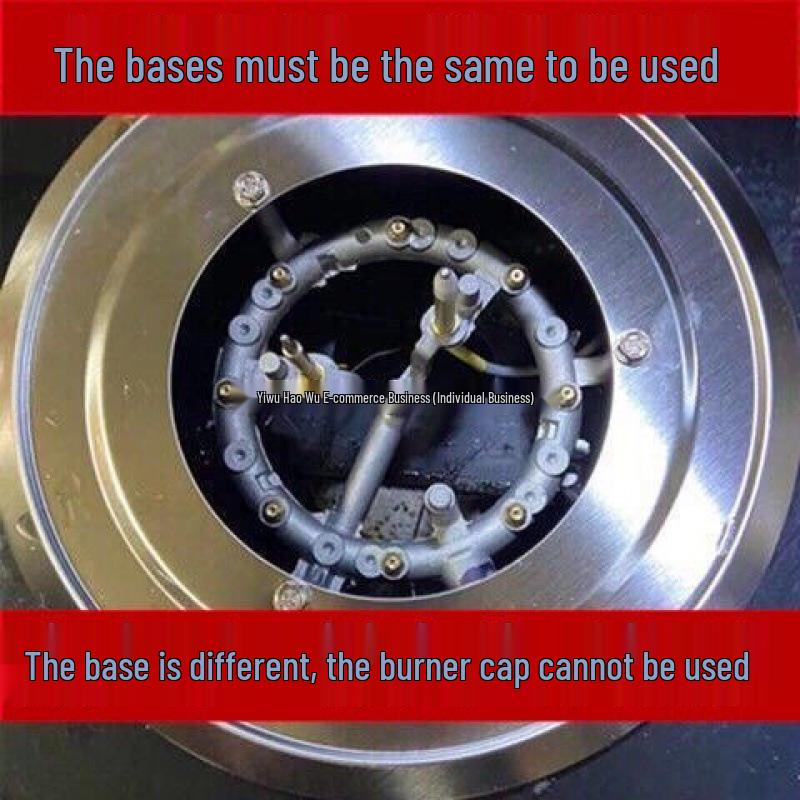 Fierce Fire Stove: Universal Nine-Cavity Burner Head & Fire Cap Set for Gas Cooktops.