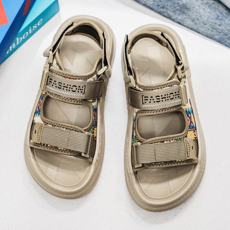 

Fashion Classic Flats Men Sandals Leather Outdoor Antiskid Comfory Soft Sole Handmade Summer Fashion Home Breathable Men Beach Sandals 44
