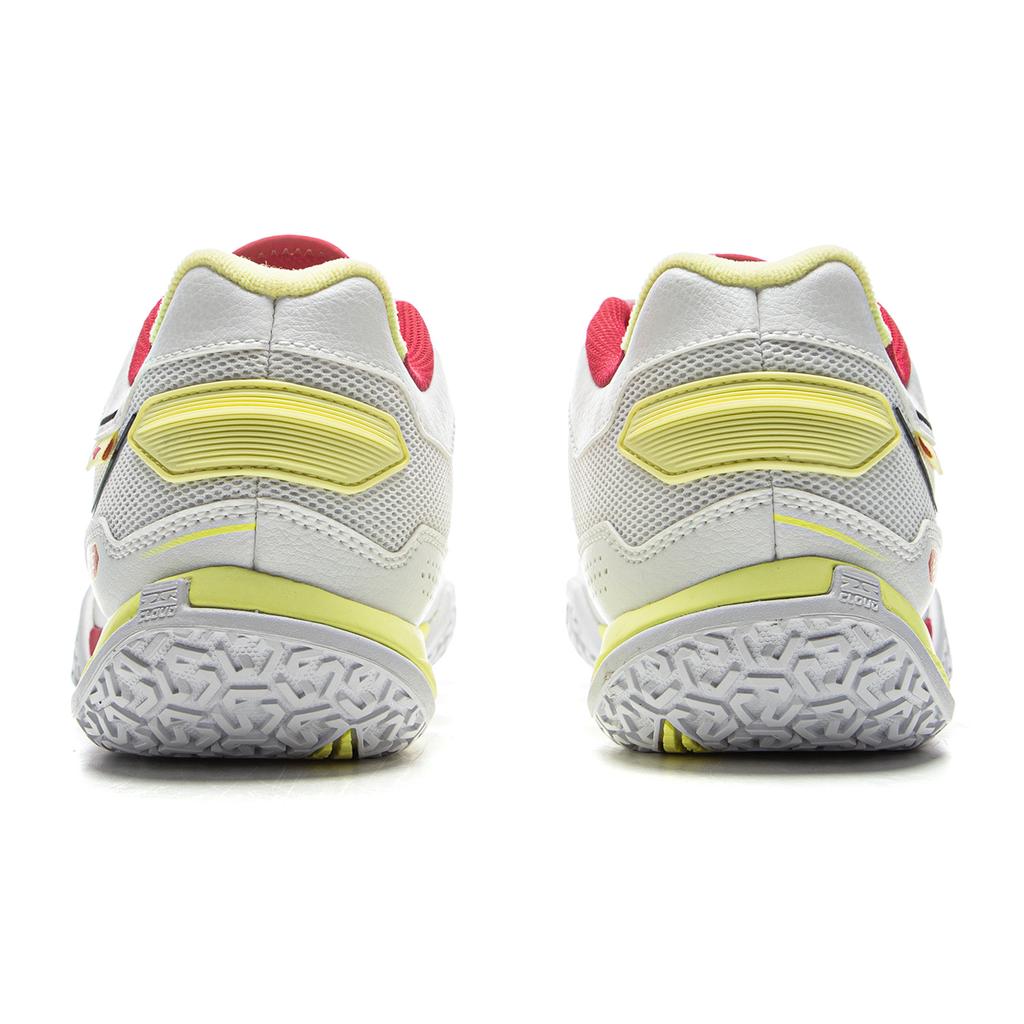 Li Ning Cushioning Slip Resistant Abrasion Resistant Low top Badminton Shoes Unisex Gray Red AYTV003-3