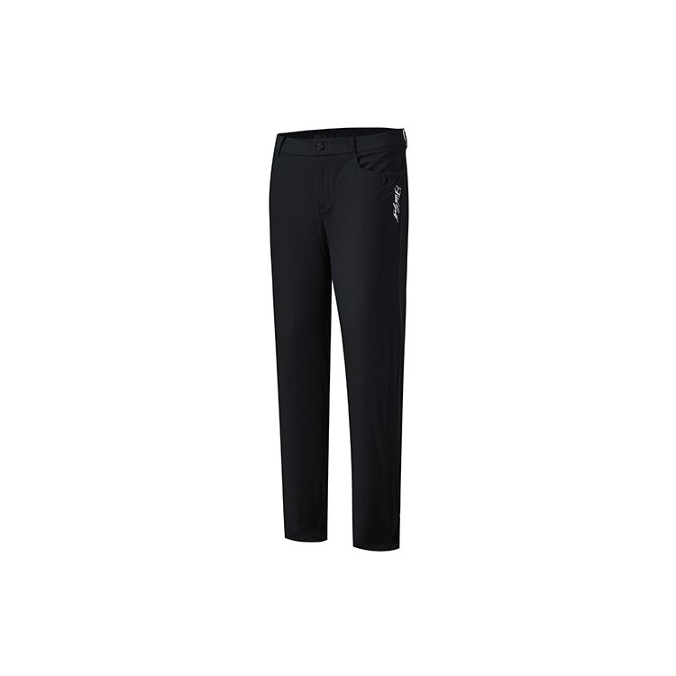FILA Athletics Solid Color Casual Woven Sports Long Pants Women bottoms Deep-Black A11W225808F-BK S