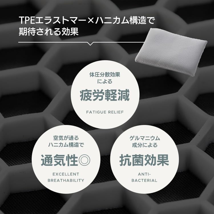 FluffyPlus Height-Adjustable 3D Mesh Fit Pillow (PillowGray) Comfortable, Breathable, Height-Adjustable, Cervical Elastomer