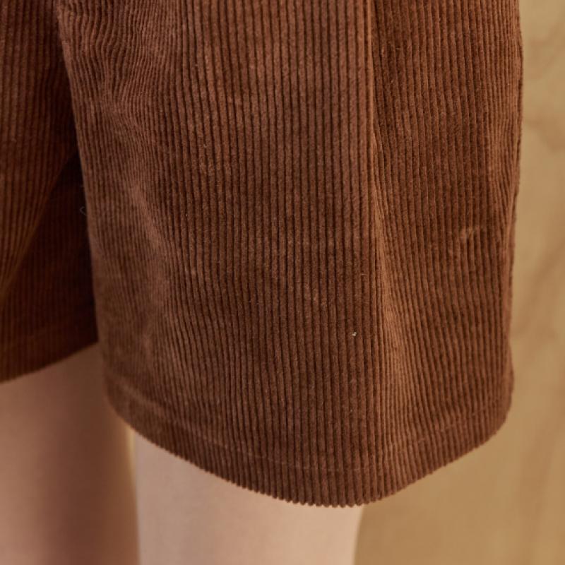 MAXZA Corduroy Two Pleat Half Pants
