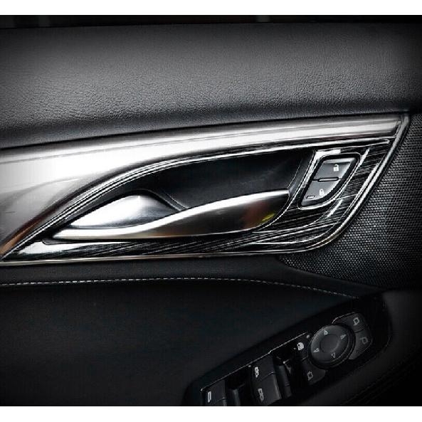 Black Titanium Inner Door Handle Frame Trim 4PCS Fit For Cadillac CT5 2020-2025