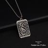 Retro Dragon Plate Necklace: Chinese-Style Titanium Steel Sweater Chain