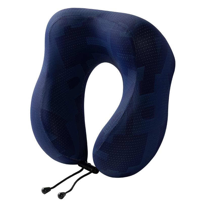 

U Shaped Memory Foam Neck Pillows Soft Travel Pillow Massage Neck Pillow Sleeping Airplane Pillow Cervical Healthcare Bedding синій