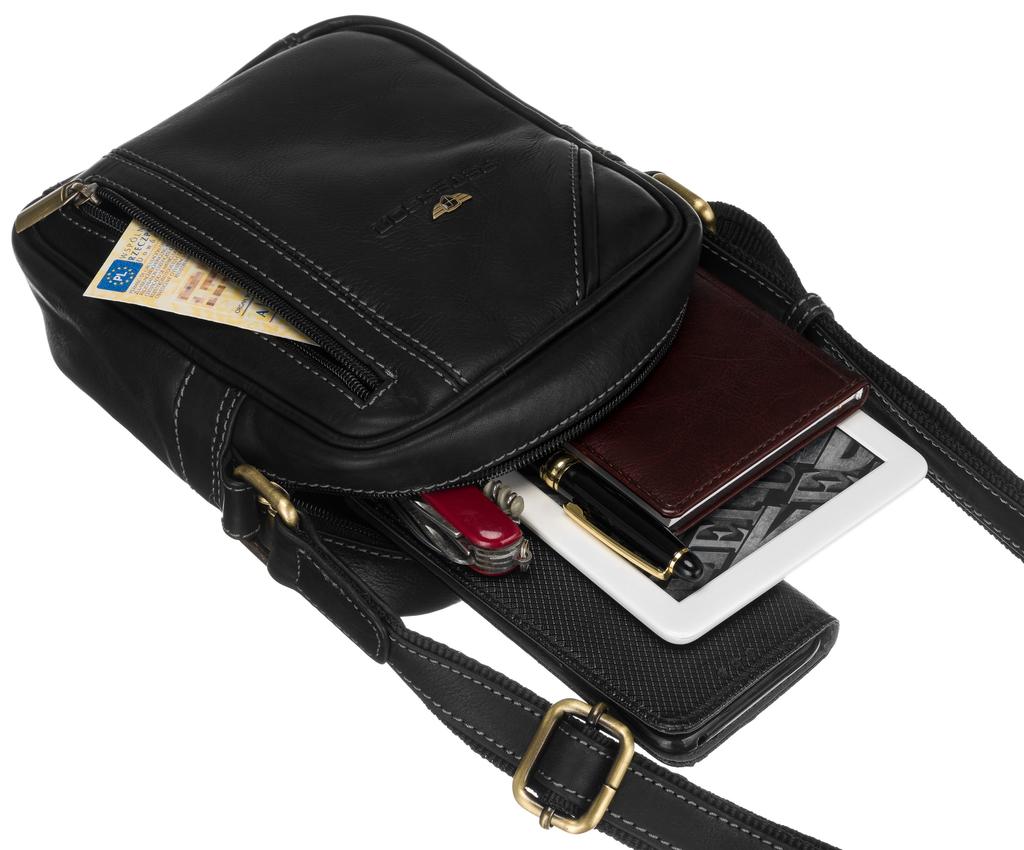 Men's Leather Shoulder Bag - Peterson